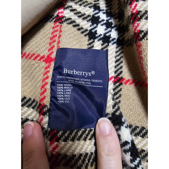 Vintage Burberrys London Burberry trench coat wool liner and collar size 50 reg - Picture 12 of 16